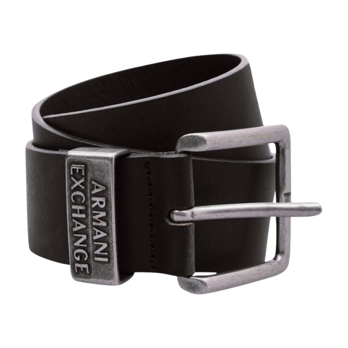 Armani Exchange Men's Inner Logo Belt (85Cm)