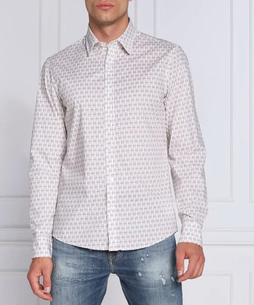 MK L/S ALL OVER LOGO SHIRT