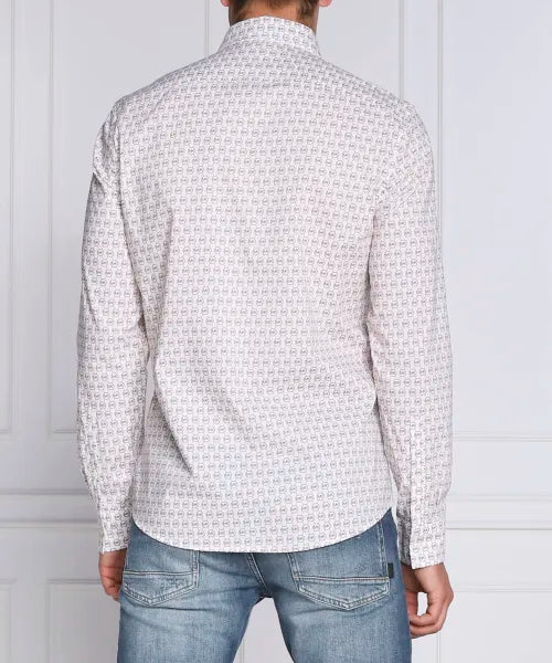 MK L/S ALL OVER LOGO SHIRT