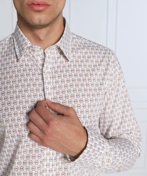 MK L/S ALL OVER LOGO SHIRT