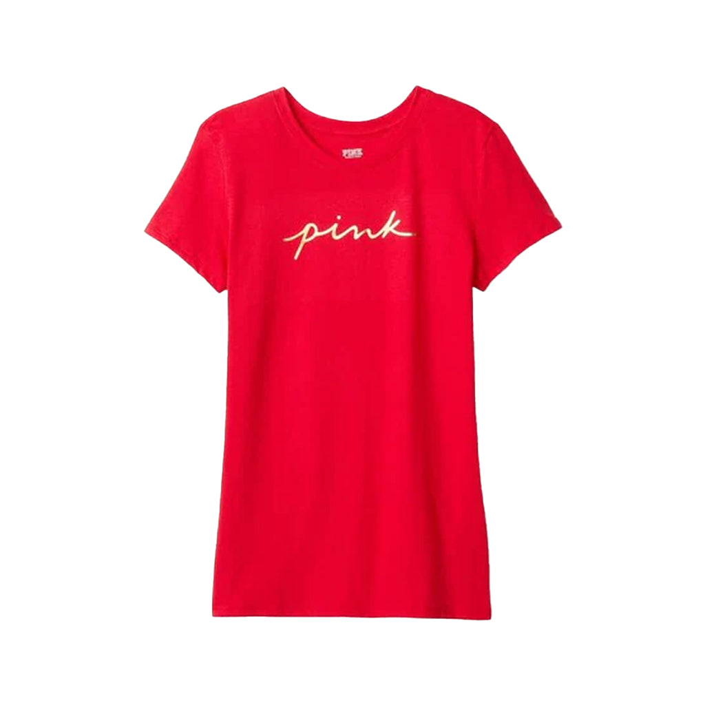 Pink Print Logo T-Shirt
