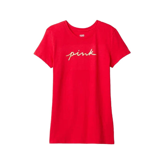 Pink Print Logo T-Shirt