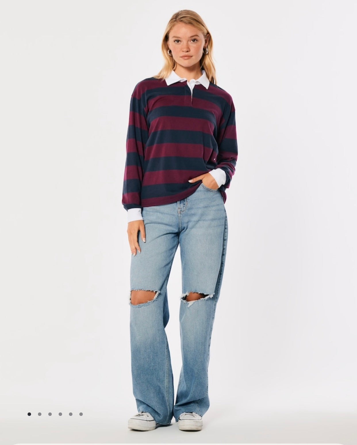 Hollister Long Sleeve Stripe T-Shirt