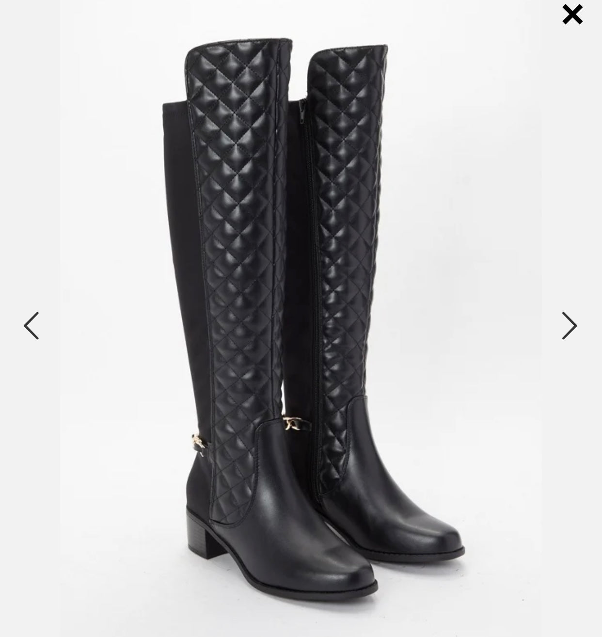 Justfab Argo Quitled Riding Boot