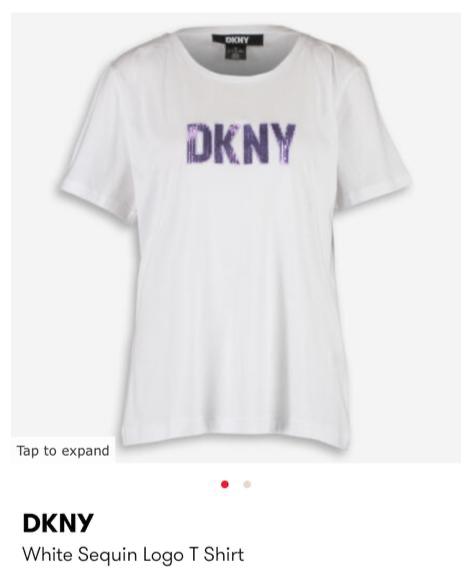 DKNY Sequin Logo T-shirt