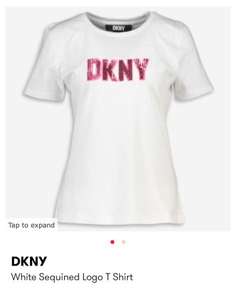 DKNY Sequin Logo T-shirt