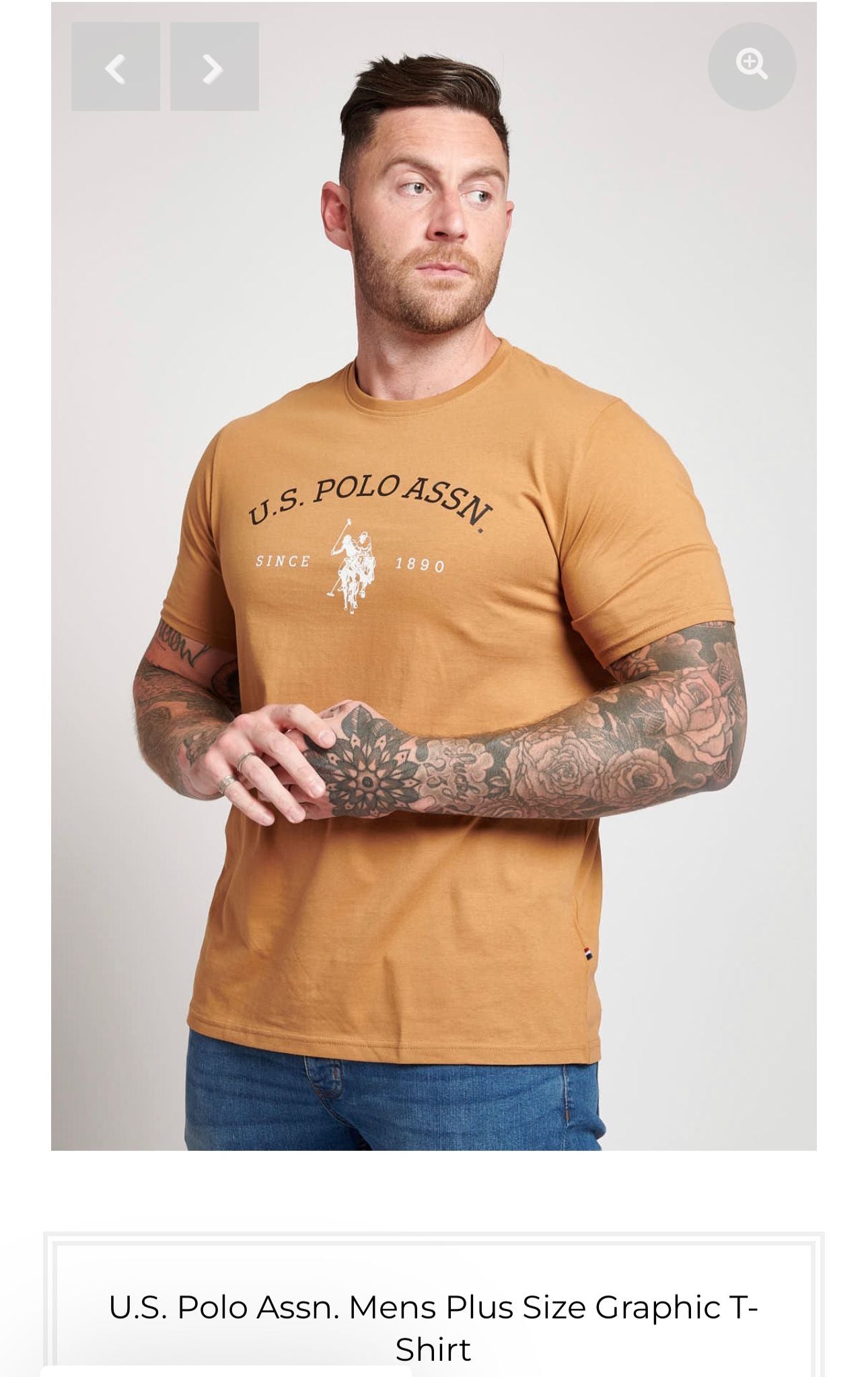 US POLO PLUS SIZE GRAPHIC T-SHIRT