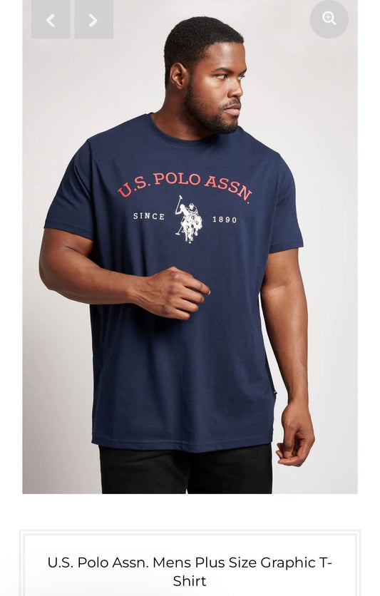 US POLO PLUS SIZE GRAPHIC T-SHIRT