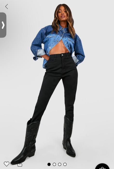 Boohoo Basics High Waist Skinny Jeans