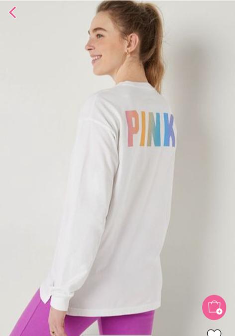 PINK LONG SLEEVE T-SHIRT