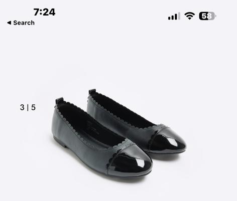 RI SCALLOPED PUMP BALLERINA