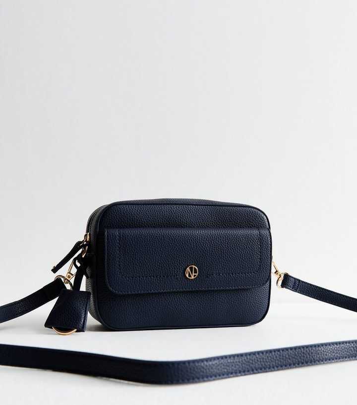 NEW LOOK LEATHER LOOK POCKET CROSS BODY BAG