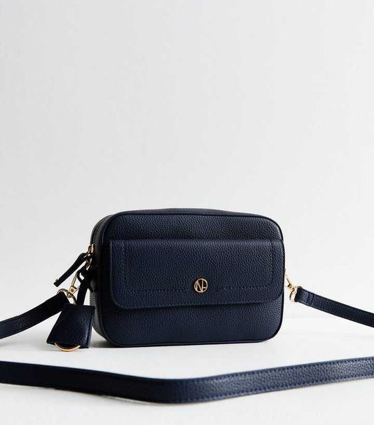 NEW LOOK LEATHER LOOK POCKET CROSS BODY BAG