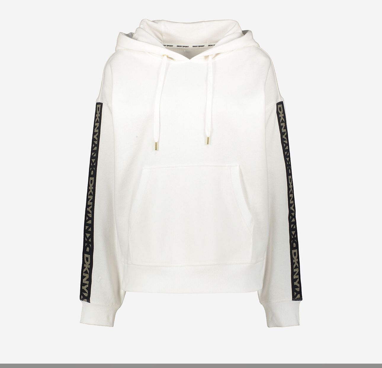 DKNY SPORT LOGO TAPPED HOODIE