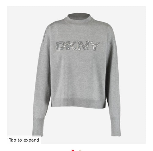 DKNY SEQUIN LOGO JUMPER