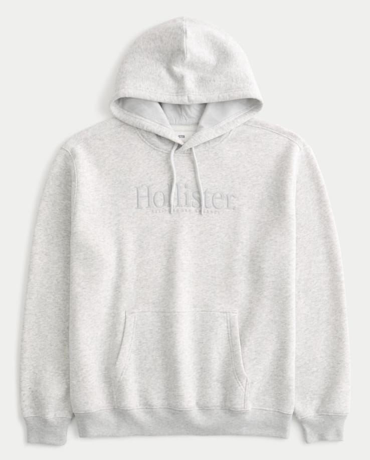 HOLLISTER RELAXED LOGO GRAPHIC HOODIE