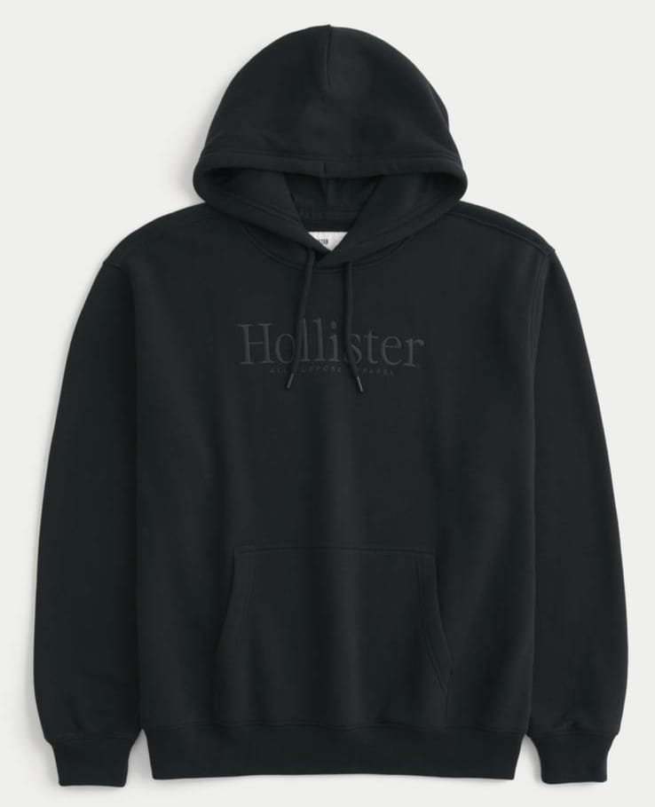 HOLLISTER RELAXED LOGO GRAPHIC HOODIE