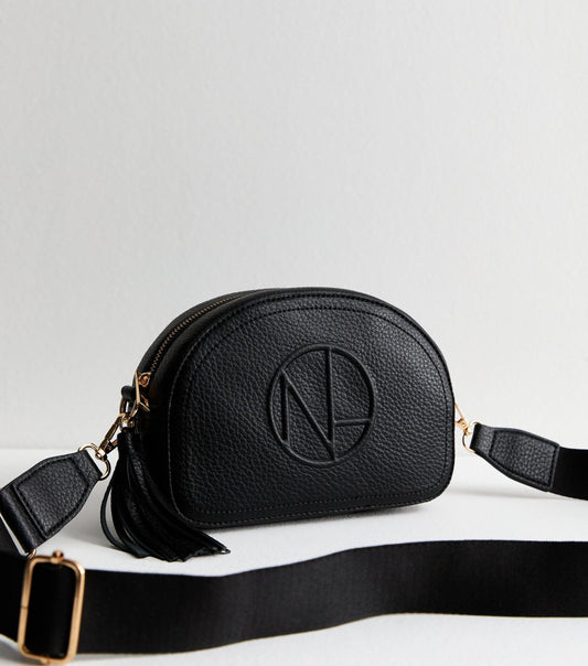 NEW LOOK LOGO HALF MOON CROSS BODY BAG