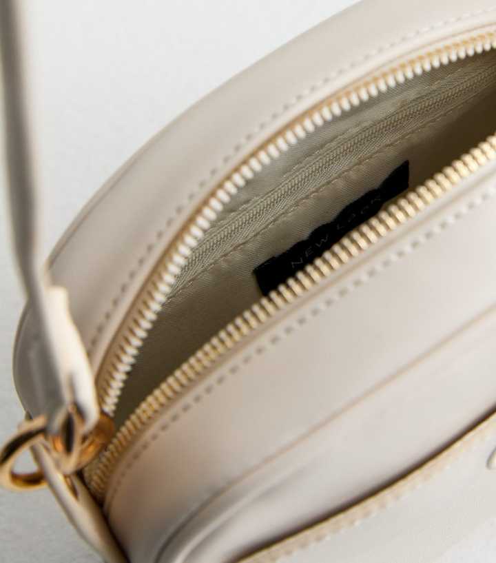 NEW LOOK DOME LEATHER LOOK CROSS BODY BAG