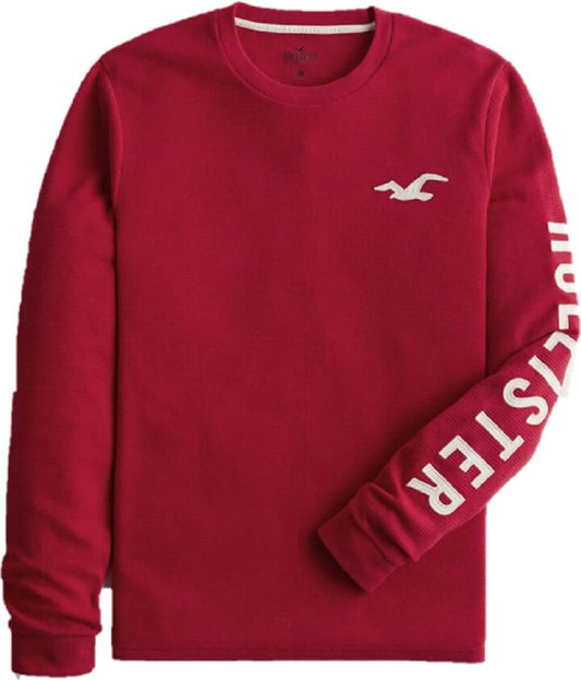 HOLLISTER LONG SLEEVE CREW TST LOGO HAND
