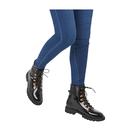 Justfab Claudine Lace Up Hike Boot