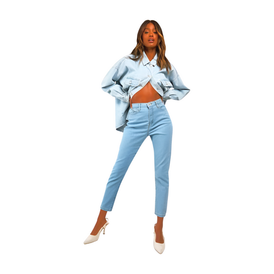 Boohoo Basics High Waist Skinny Jeans