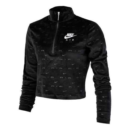 NIKE AIR VELVET CROPPED SWEATSHIRT