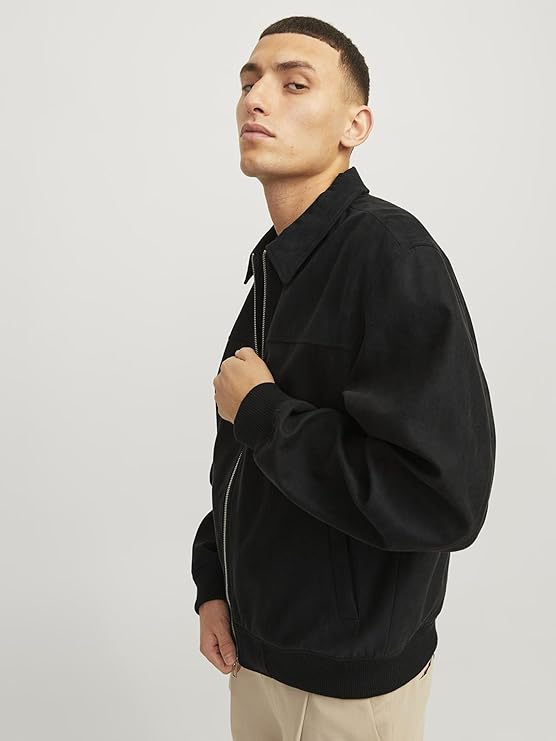 JACK&JONES FAUX SUEDE BOMBER JACKET