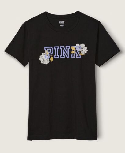 PINK PRINTLOGO FLWRY T-SHIRT
