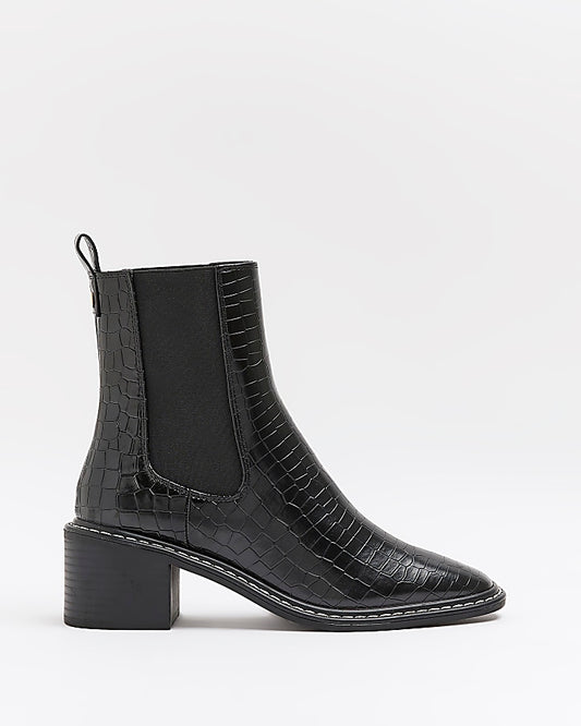 RI CROC HEELED BOOT