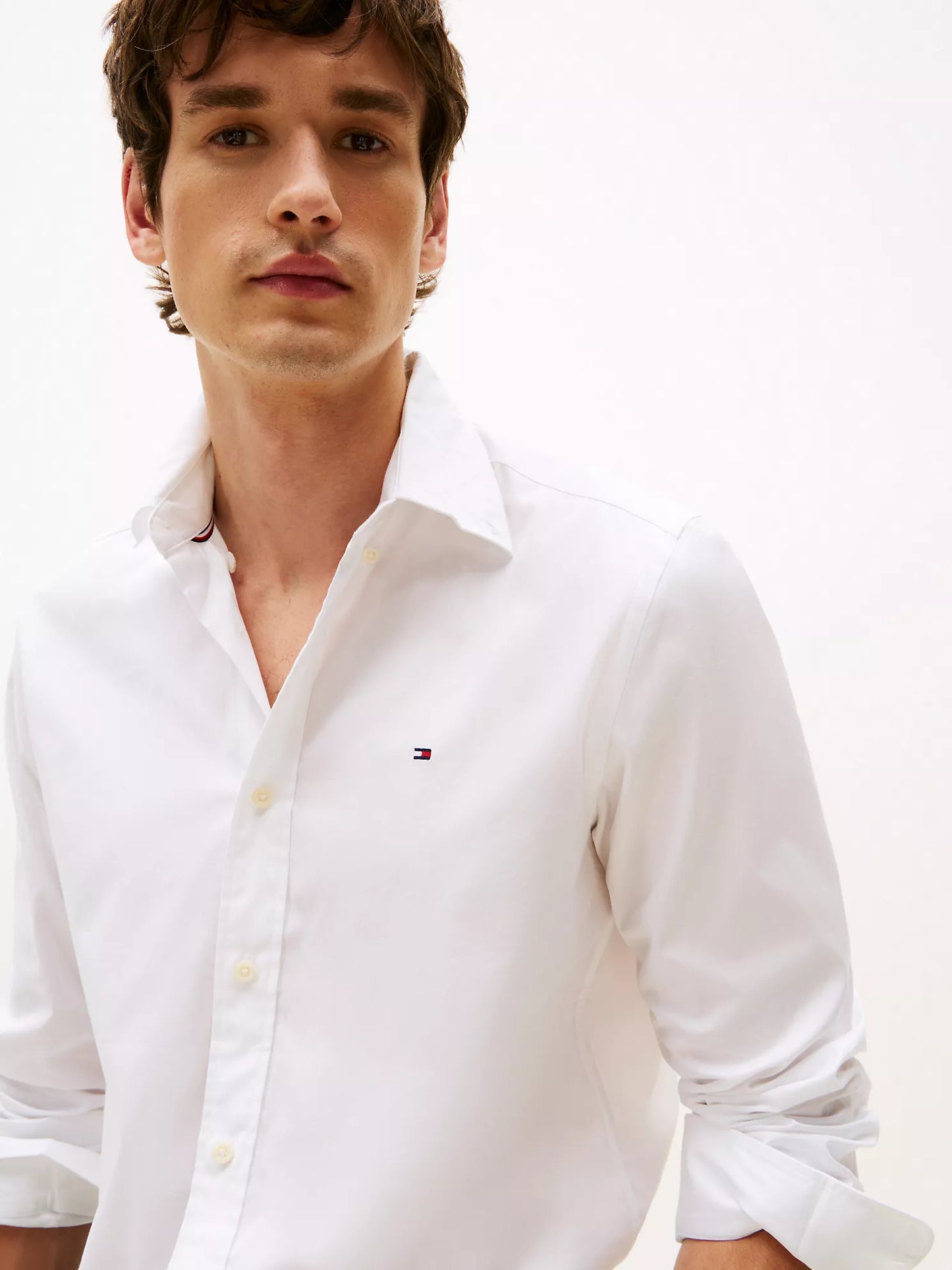 Tommy Hilfiger SLIM FIT LONG SLEEVE SHIRT - White, M