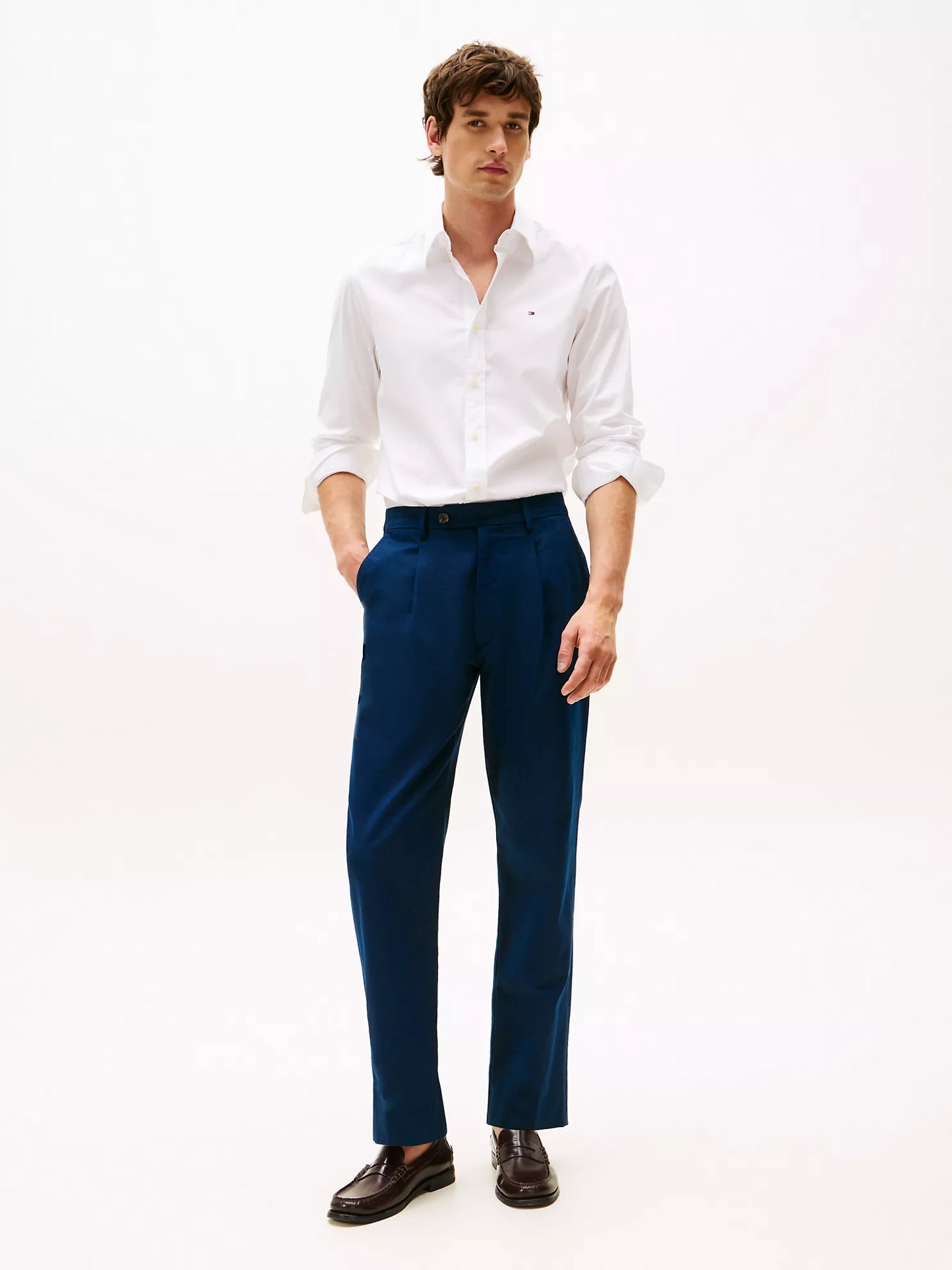 Tommy Hilfiger SLIM FIT LONG SLEEVE SHIRT - White, M
