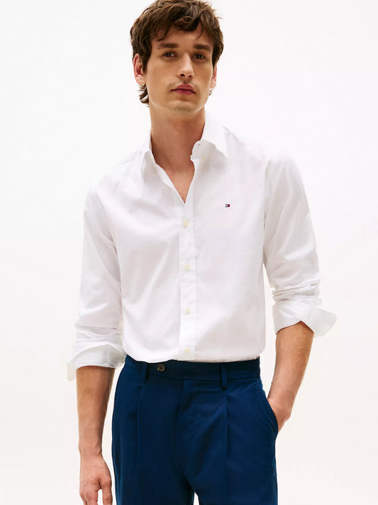 Tommy Hilfiger SLIM FIT LONG SLEEVE SHIRT - White, M