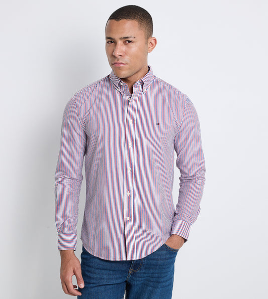 Tommy Hilfiger REGULAR FIT STRIPE LONG SLEEVE SHIRT