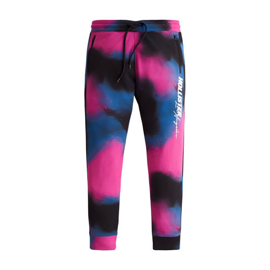 Hollister Print Logo Fleece Jogger