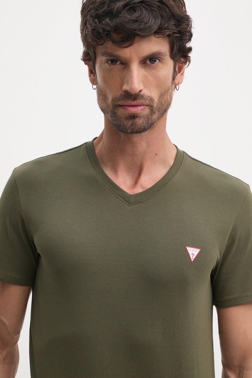 GUESS LOGO V-NECK T-SHIRT