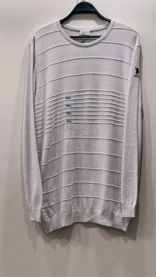 US POLO ROUND HAND BRANDED JUMPER