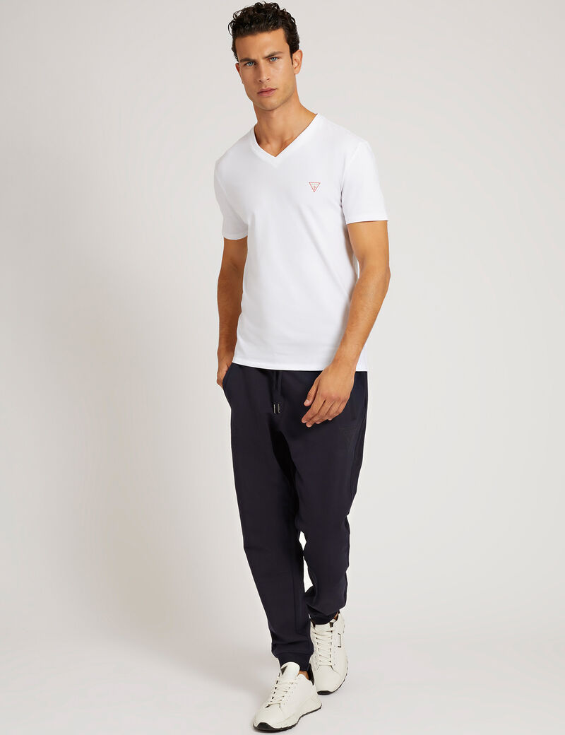 GUESS LOGO V-NECK T-SHIRT