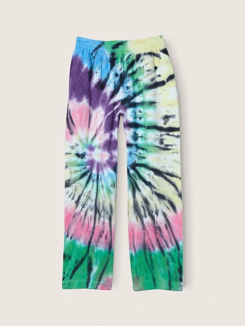 PINK TRACK ANKLE SWEATPANTS