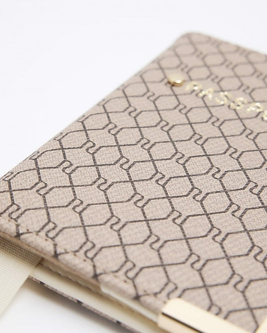 RI MONOGRAM PASSPORT COVER