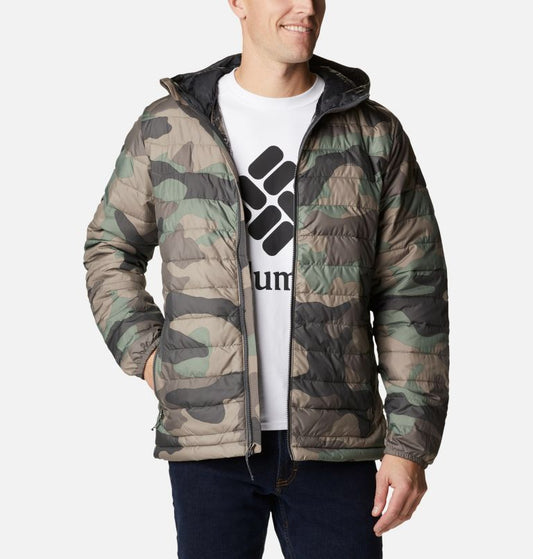 COLUMBIA POWDER LITE HOODED ARMY JACKET