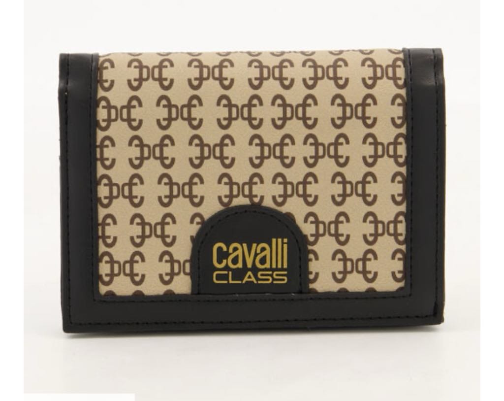 CAVALLI CLASS BRANDED MONOGRAM WALLET
