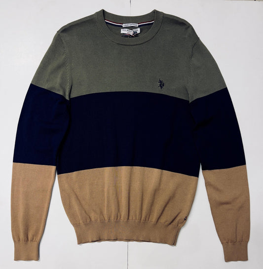 US POLO ROUND BLOCK JUMPER