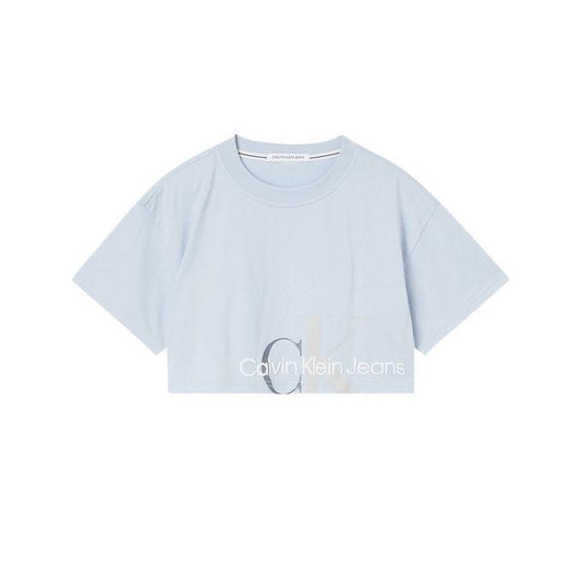 CK Jeans Silver Label Crop Top T-Shirt