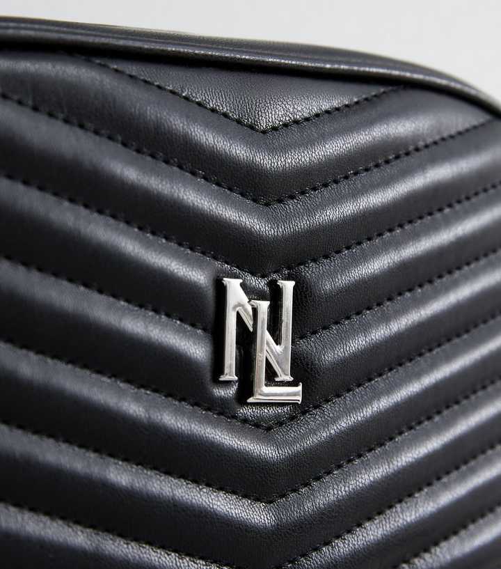 NEW LOOK CHEVRON LEATHER LOOK TASSLE CROSS BODY BAG