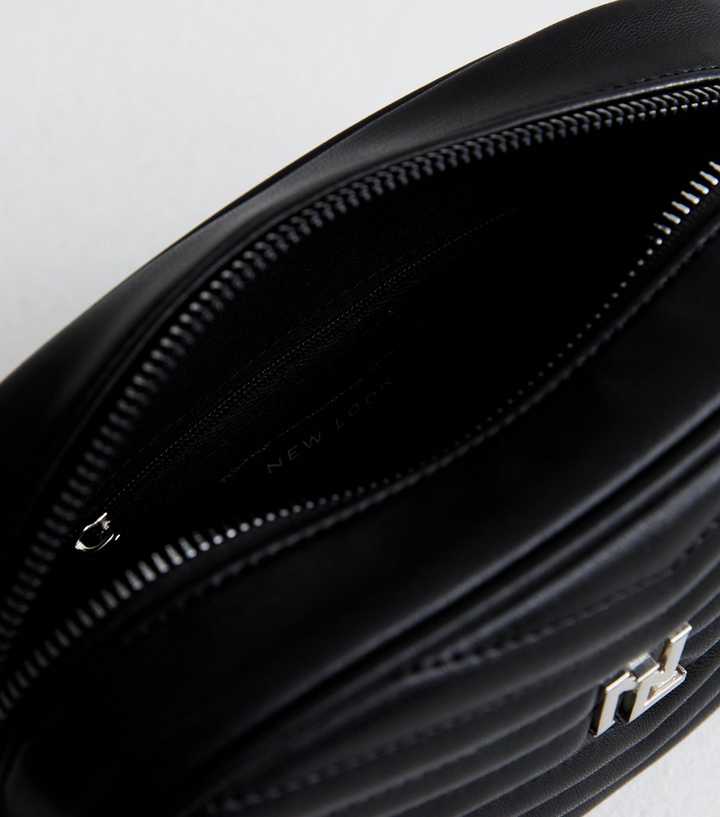 NEW LOOK CHEVRON LEATHER LOOK TASSLE CROSS BODY BAG