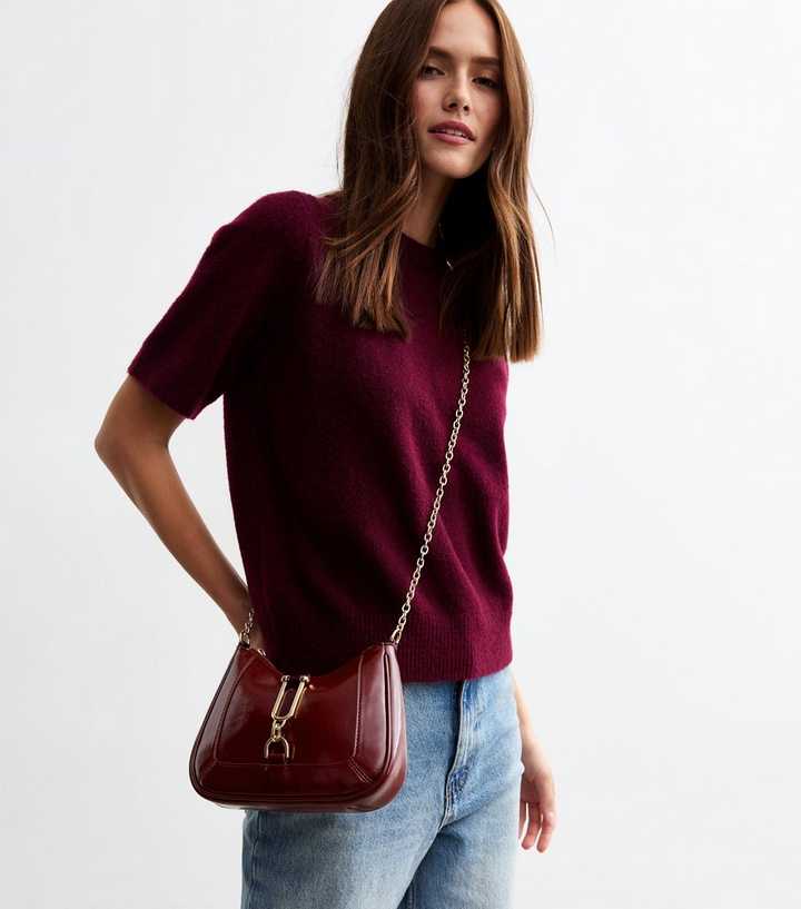 NEW LOOK PANELLED FAUX LEATHER CROSS BODY BAG