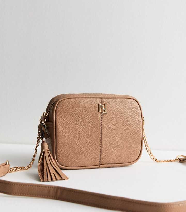 NEW LOOK LEATHER LOOK CAMERA CROSS BODY BAG