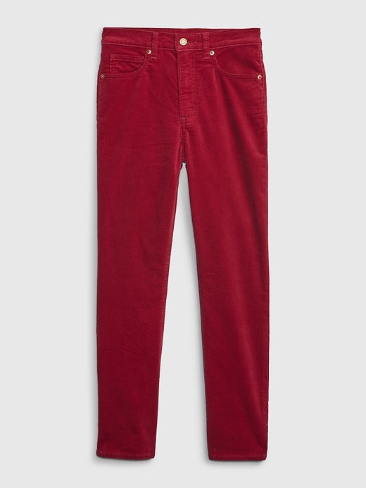 GAP DENIM HIGH RISE KIDS VELVET PANTS