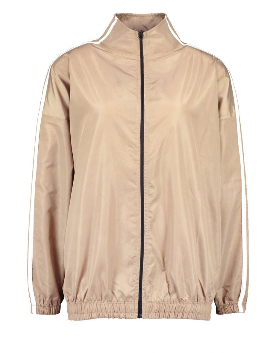 BOOHOO SIDE STRIP WIND BREAKER JACKET